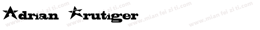 Adrian Frutiger字体转换
